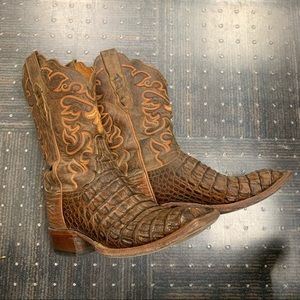 Lucchese 2000 Caiman Alligator Boots Size 8C